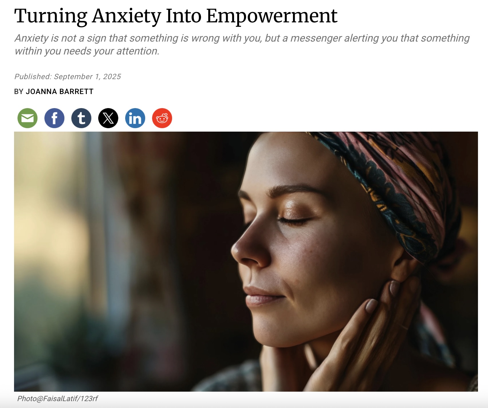 Turning Anxiety into Empowerment